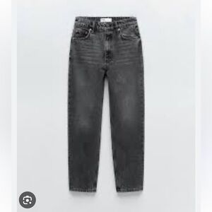 Zara Charcoal Mom Jeans 80’s Fit Size 8